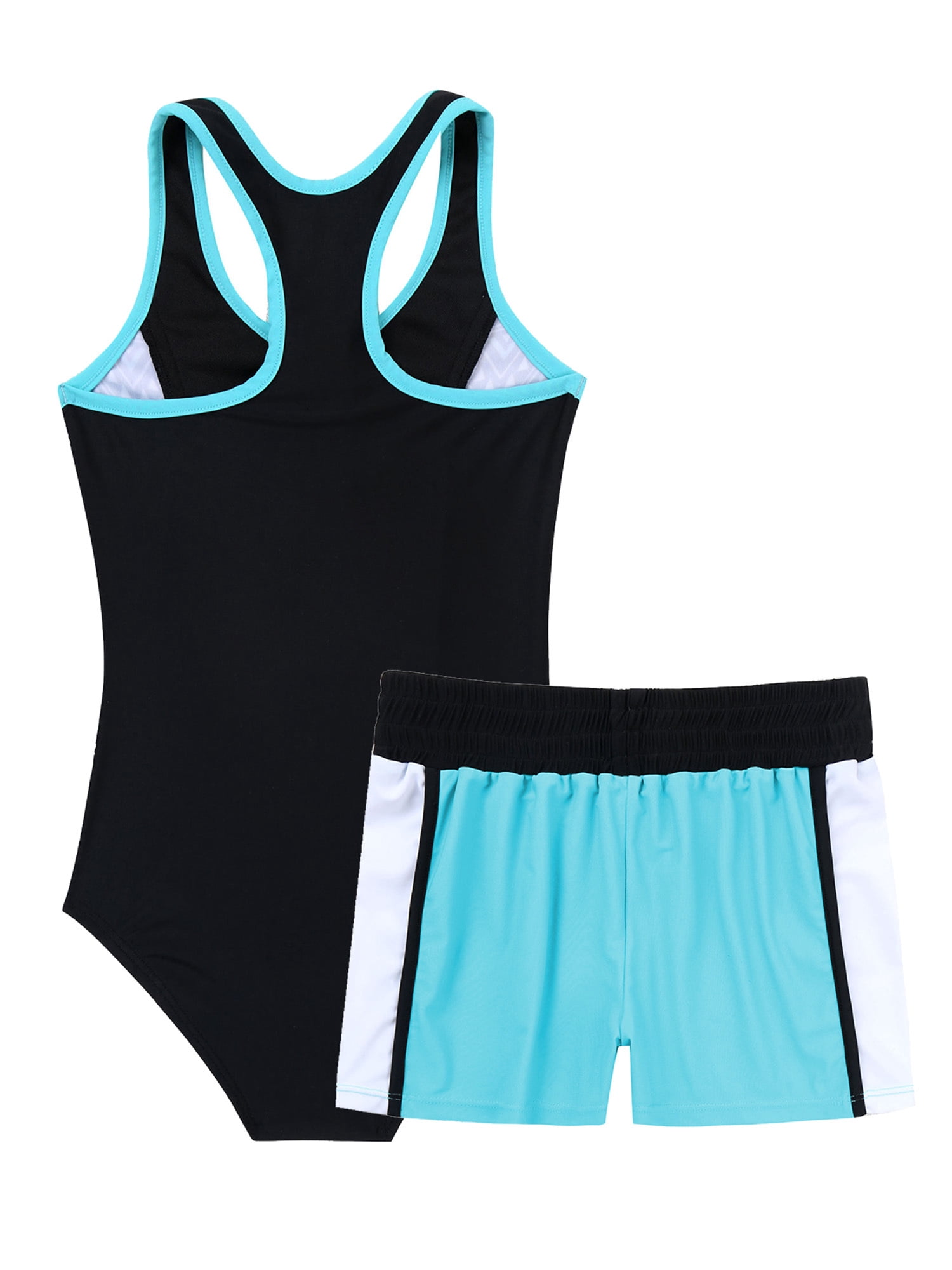 CHICTRY One Piece Swimsuit Sleeveless Racerback Polyester Stretch (Girl's), Size 12