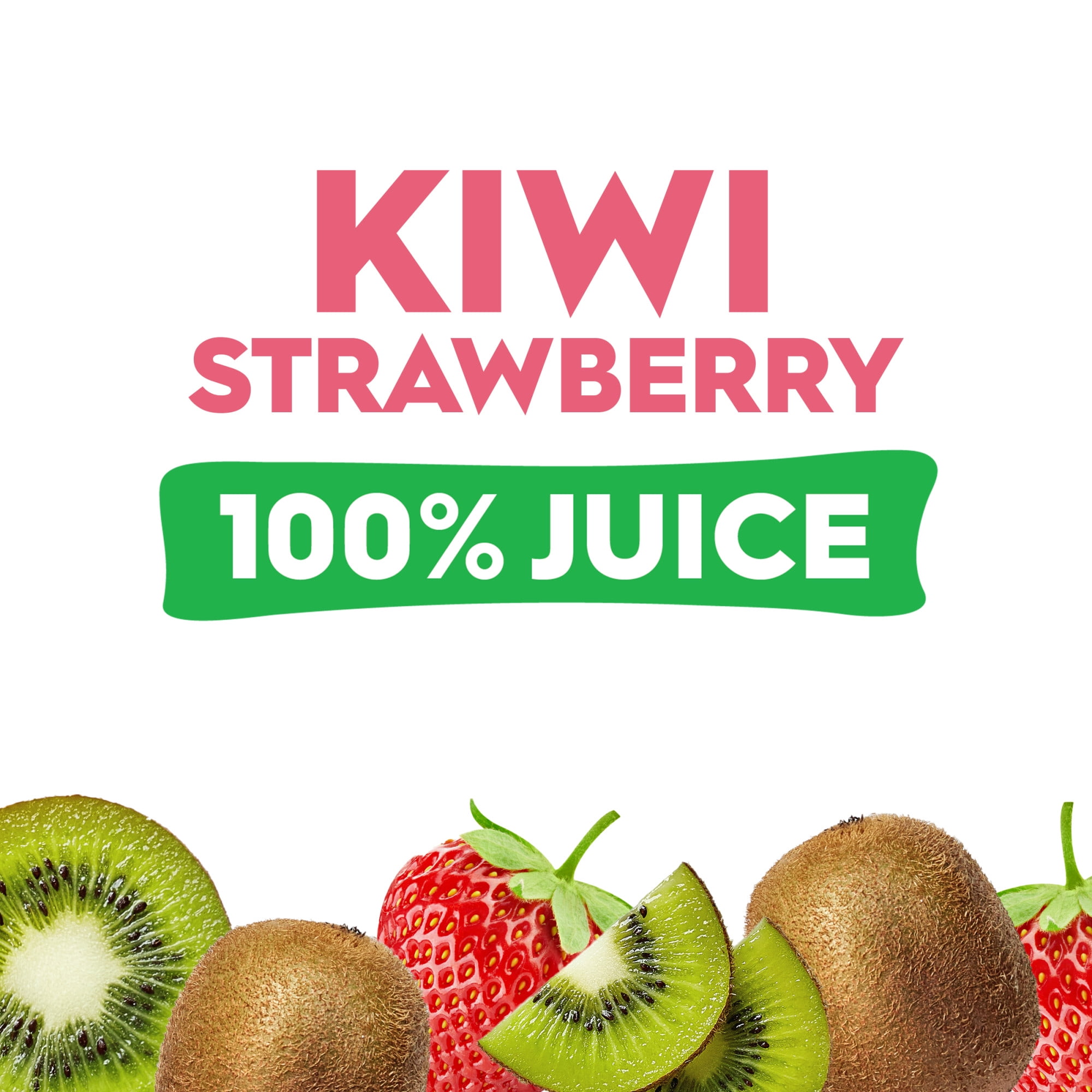 (4 pack) Juicy Juice 100% Juice, Kiwi Strawberry, 128 fl oz Bottle