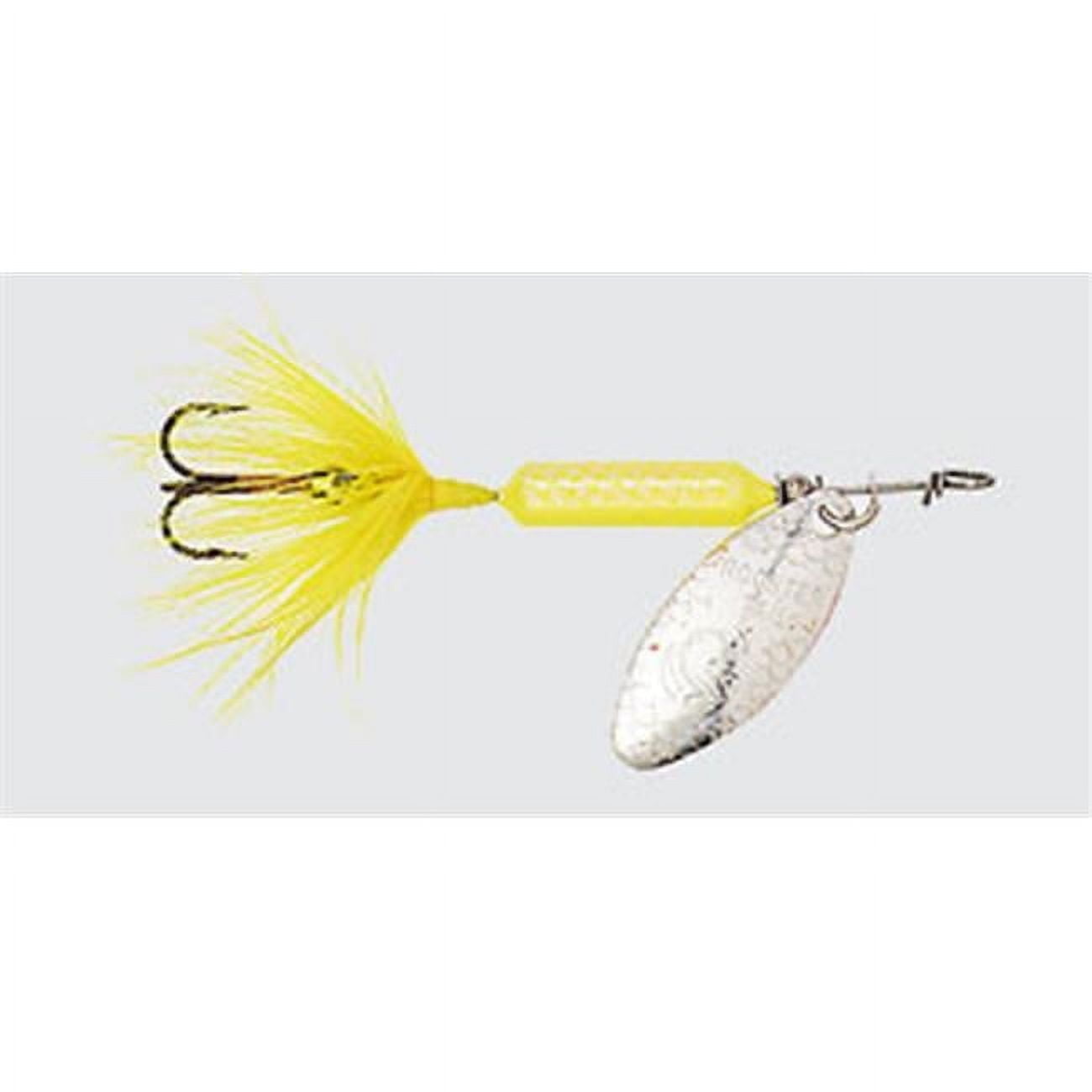 (2 pack) Yakima Bait Worden's Original Rooster Tail, Inline Spinnerbait Fishing Lure, Yellow, 3/8 oz.