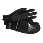 Convertible Running Gloves - Black / Reflective
