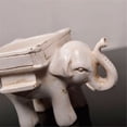 thumbnail image 2 of SAYOO Fashion Candle Holder Carved Elephant Stand Resin Holder Decoration, 2 of 3