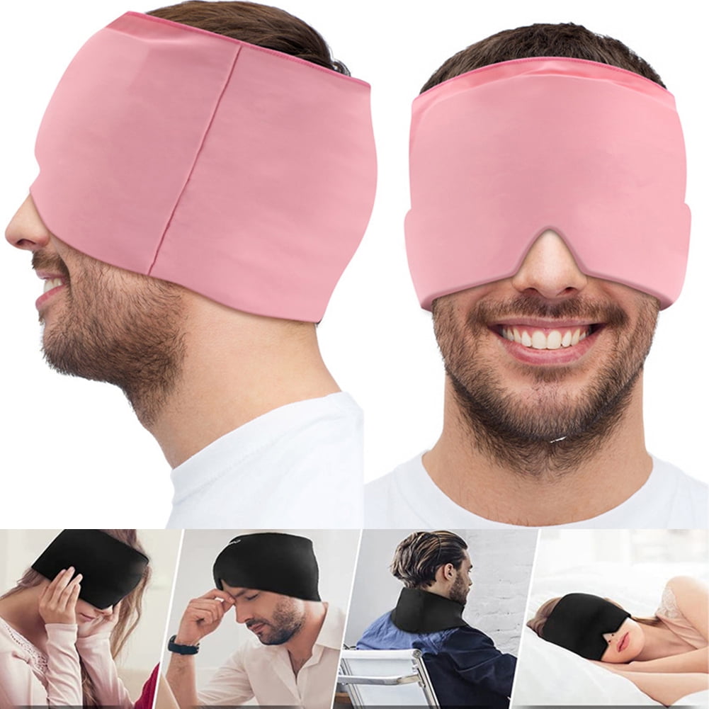 Dengjunhu Ice Head Wrap Headache Relief Hat Form Fitting Headache