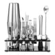 thumbnail image 1 of Cocktail Shaker Set, Boston Stainless Steel Bartender Kit with Acrylic Stand & Cocktail Recipes Booklet, 1 of 5