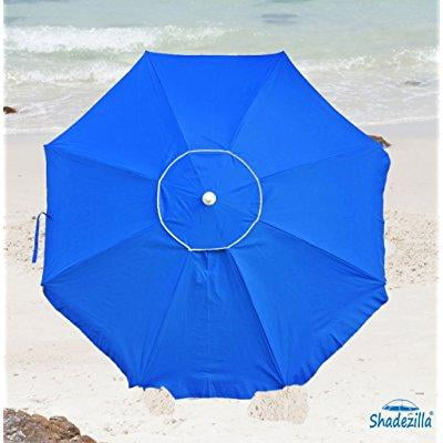 platinum 6.5 ft polyester 100 upf beach umbrella with vent &