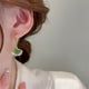 thumbnail image 1 of Pendientes para mujer, regalos para mujer, pendientes de ópalo con forma de hoja de albaricoque, hebilla para la oreja, gota de agua, ojo de gato, ópalo verde, hebilla para la oreja, hebilla para la o, 1 of 2