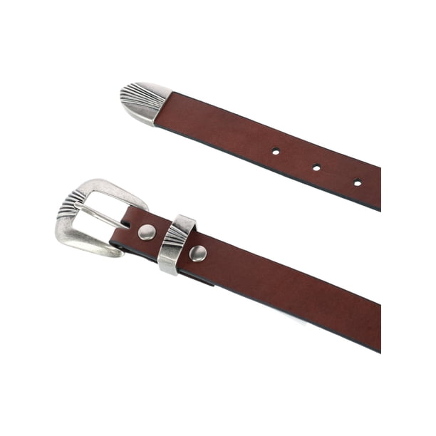 Wrangler Women\'s 3 Piece Belt with Veg Tanned Leather Wrangler 3 Piece Belt with Veg Tanned Leather (Women  main image 4