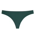 thumbnail image 5 of Swuxness Women's Low Waist Seamless Thong Briefs, Panties for Women, Women's Solid Color Ice Silk Comfortable Breathable Soft Stretch Thong Panties Green, S, 5 of 5