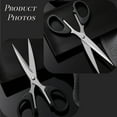 thumbnail image 6 of Stainless Steel Scissors, 6-Inch Multi-Purpose Office and Home Scissors, Comfortable PP Handle, Cuts Paper, Fabric, and Packaging (2 Pcs), 6 of 8
