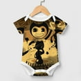 thumbnail image 3 of Bendy And The Ink Machine Baby Boy Girl Short Sleeve Romper Clothing Set Print Cartoon Baby Summer One Piece Jumpsuit, 3 of 8