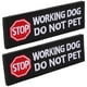 thumbnail image 2 of 2 parches bordados para perros de servicio, parches de identificación para perros, parches de no acariciar, parches para arneses de mascotas., 2 of 7