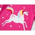 thumbnail image 4 of Baby Girls Unicorn Pajamas 2 Piece Set 100% Cotton Rainbow Sleepwear Size 7T, 4 of 7