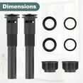 thumbnail image 3 of Wowow Bathroom Sink Drain with Overflow 2 Pack, Brushed Nickel Pop Up Drain, 3 of 6