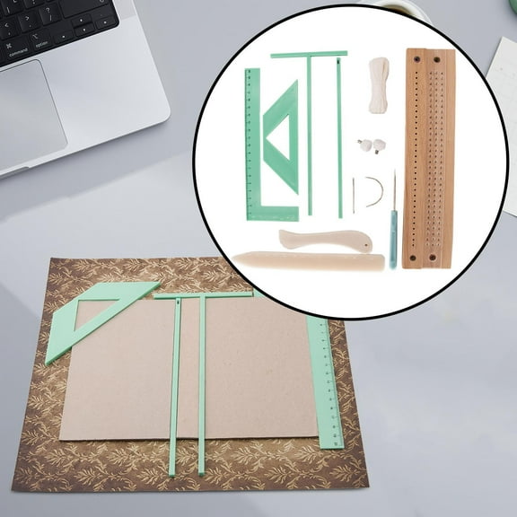 Abbraccia Bookbinding Kits Book Cover Guide Sewing Supplies Scrapbooking Tool Guide Bookbinding Ruler Hand Bookbinding Tool