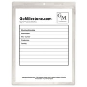 Clear Vinyl Shop Ticket Holders, Both Sides Clear, 50 Sheets, 9 X 12, 50/box | Bundle of 5 Boxes