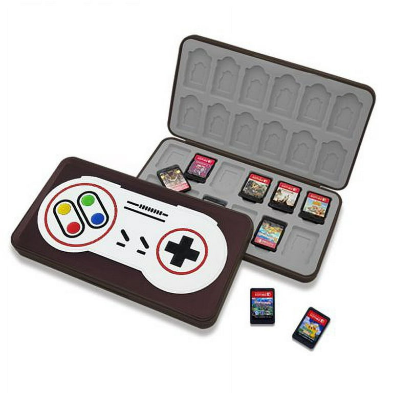 Game Card Case for Nintendo Switch Games, Hard Shell Protective and Durable  24 Slots Card & 24 Slots Micro SD Card Storage Holder Box