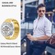 thumbnail image 4 of Correa de Acero Inoxidable GOLDTOLUCK Compatible con Samsung Galaxy Watch 8 Classic 40mm 44mm 46mm, 4 of 7