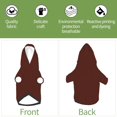 thumbnail image 6 of Bingfone Brown Dog Clothes Hoodie, Pet Winter Coat,Puppy Sweatshirts For Small Dogs Boy Girl,Suitable For All Breeds-Xx-Large, 6 of 9