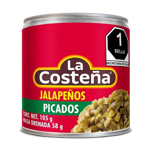Chiles jalapeños La Costeña picados en escabeche 105 g