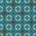thumbnail image 1 of Ahgly Company Machine Washable Indoor Square Transitional Blue Jay Blue Area Rugs, 7' Square, 1 of 7