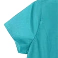 thumbnail image 4 of Dresses for Women, Women's A-Line Midi Dress, Short Sleeve Round Neck Button Front Casual Work Dress with Pockets for Summer, 4 of 6