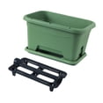 thumbnail image 2 of Colaxi Flower Window Box Vegetables Growing Container Easy to Clean Multifunction Flower Planter Flower Pot for Home Décor Household Dark Green, 2 of 8