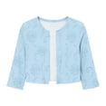 thumbnail image 5 of Danhjin Women's Floral Print Cardigan 3/4 Sleeve Fashion Casual Tops Gradient Color Fall Summer Spring Dailywear Holiday Vacation Work Going out Outfits, 5 of 8