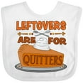 thumbnail image 3 of Inktastic Leftovers Are for Quitters with Pumpkin Pie Boys or Girls Baby Bib, 3 of 4