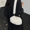 thumbnail image 3 of Jiibva Faux Fur Shoulder Bag for Women, Plush Ladies Clutch Purse Bag, Trendy Winter Furry Crossbody Bag Handbag, 3 of 7