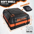 thumbnail image 2 of Mockins 20 Cu Ft. Orange Waterproof Roof Top Cargo Bag  (53"x40"x17") with Roof Pad, Straps, Hooks, Lock & Carry Bag, 2 of 9