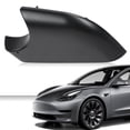 thumbnail image 3 of CROSSDESIGN Black Door Wing Mirror Lower Cover Holder Fit for 2017-2022  Tesla Model 3, 3 of 9
