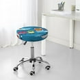 thumbnail image 7 of Goofa Transportations With Cute Animals Printed Stool Covers Round, Waterproof Round Bar Stool Covers Anti-Slip Round Bar Stool Seat Cover with Elastic Bands Durable -12 inch, 7 of 7