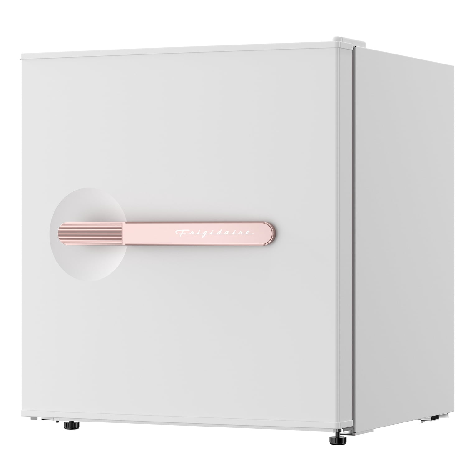 Frigidaire 1.6-Cu. Ft. Retro Compact Bar Refrigerator, Side Bottle Opener, White/Rose Gold
