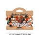 thumbnail image 3 of Conjunto de pulseras de Halloween | Pulseras elásticas apilables con cuentas en capas góticas | Encantos de calabaza de calavera de murciélago fantasma | Metal de resina multicolor | Joyería Festiva, 3 of 6