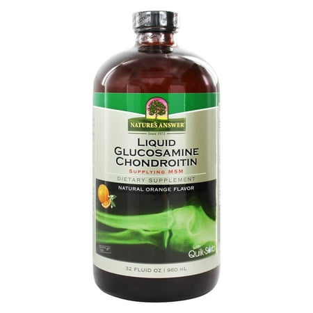 Nature's Answer - liquide Glucosamine chondroïtine avec MSM Orange - 32 oz