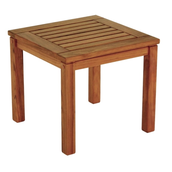 18" Brown Solid Wood Square End Table
