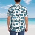 thumbnail image 6 of Daiia Modern Furniture Hawaiian Shirt for Men Gentle Cotton Regular Short Sleeve Casual-X-Large, 6 of 9