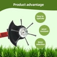 thumbnail image 4 of Universal Steel Wire Trimmer Head, Wire Weed Trimmer Head, 6 inch Steel Wire Weed Brush Cutter Trimmer Head, String Trimmer Replacement Head with Adapter Kit for Lawn Mower Tray, 4 of 8