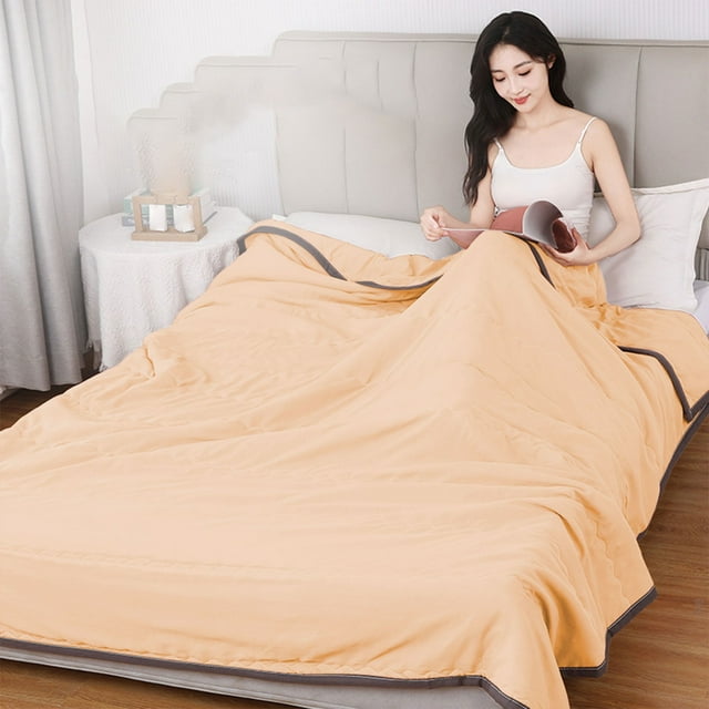 Summer Cooler Quilt For Hot Sleepers And Night Sweats Ice Blanket For Sleeping Cooler Comforter Double Cold Effect Blanket Cooler Fiber Ice Blanket For All Season Lightweight