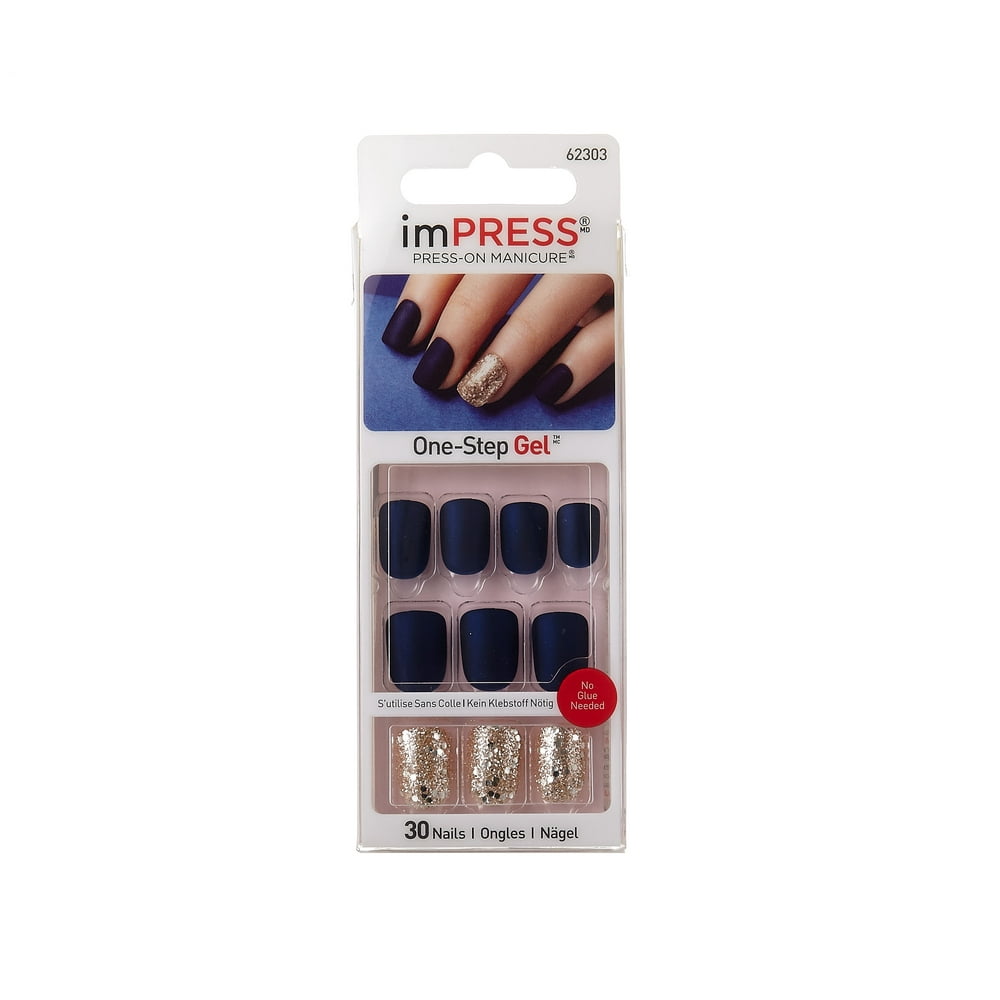 imPRESS Press-On Manicure One-Step Gel Bells & Whistles - 30 CT ...