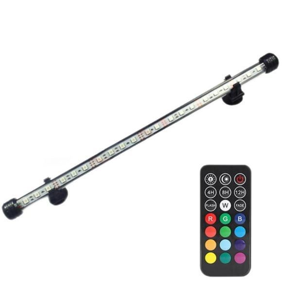 Graflsoa Lumière LED RGB Télécommandée pour Aquarium avec Fonction Lever/coucher de Soleil, Éclairage Acrylique pour Aquarium de 19 cm, Luminosité à 5 Vitesses, Minuterie 4/8/12H, 110-220V
