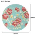 thumbnail image 6 of Round Waterproof Pioneer Pink Peel Tablecloth Reusable Washable Weight Fabric Table Covers for Restaurant,Picnic,Indoor and Outdoor Dining 60 Inch X 60 Inch, 6 of 6