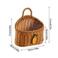 thumbnail image 2 of Home Textile Storage Hanging Woven Wall Storage Shelf for Organizing Home and Functional Decorative Wall Hanging Handheld Design Lightweight and Versatile, 2 of 4