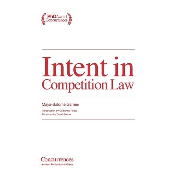 Intent in Competition Law, (Paperback)