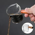 thumbnail image 3 of Taza Medidora Transparente de Doble , Taza de Leche, con Mango de Madera, para Sunnimix  Taza medidora con pico, 3 of 8