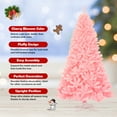 thumbnail image 6 of Topbuy 7.5Ft Artificial Christmas Tree Hinged Spruce Full Tree with Metal Stand Pink, 6 of 9