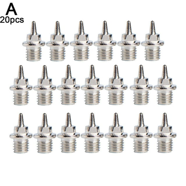 20pcs Track Field Shoe Spikes Running Shoe Nails Enhanced Grip Pyramid Sports Accessories