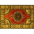 thumbnail image 1 of Ahgly Company Machine Washable Indoor Rectangle Medallion Yellow Traditional Area Rugs, 5' x 8', 1 of 4