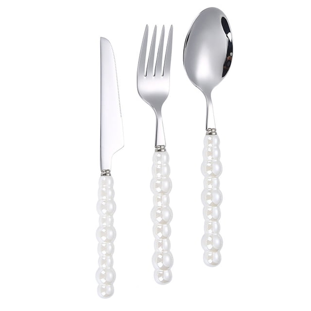 Juego de Cubiertos Ergonómico ANGGREK Acero Inoxidable 304