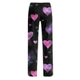 thumbnail image 7 of Resicozy Women's Valentine Pajama Pants Casual Long Pajama Lounge Pants Drawstring Sleepwear Heart Printed Design Pink 2XL, 7 of 7