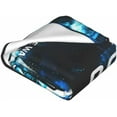 thumbnail image 4 of #7 Ronaldo Ultra-Soft Micro Travel Fleece Plush Blankets for Home Bed Couch Livingroom, Black, 4 of 8
